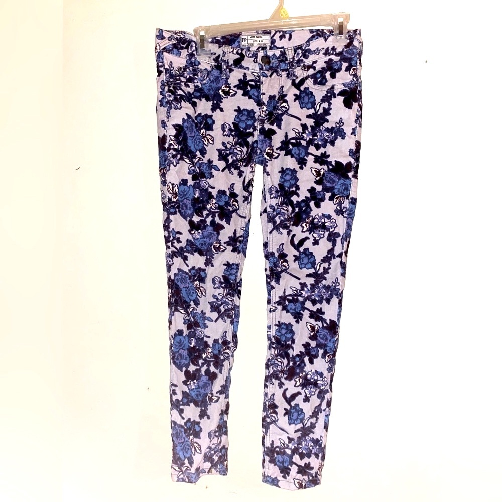 Free People Floral Skinny Pants Size 26